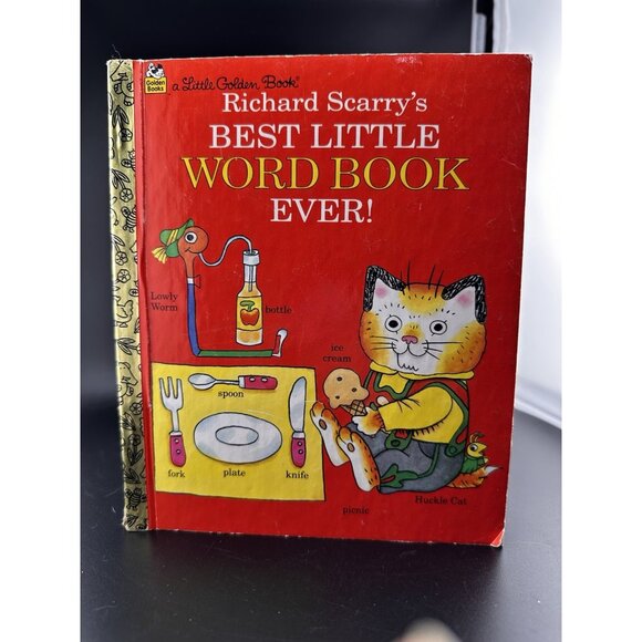 Richard Scarry’s Best Little Word Book Ever Golden Vtg Busiest Fire Fighters - Picture 6 of 16